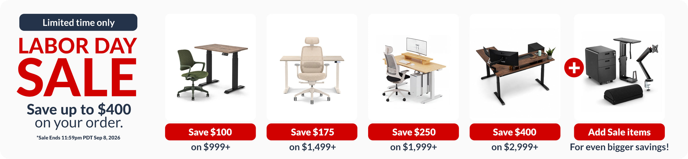 Desky Labor Day Sale Tiers