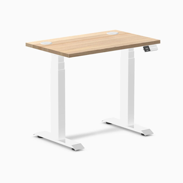 Desky Dual Mini Hardwood Sit Stand Desk