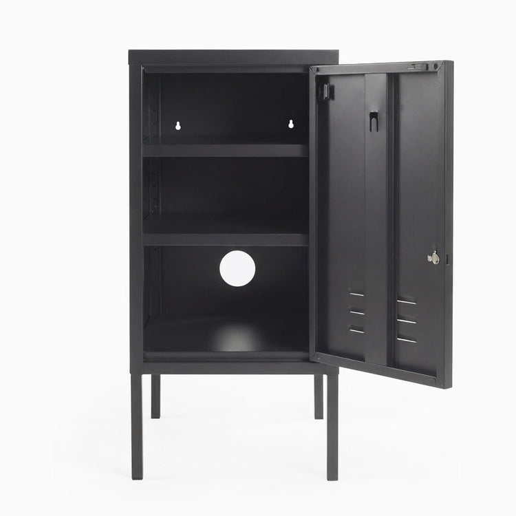Desky Oslo Metal Locker Cabinet-Accessories-Desky-Black-Right Opening-Desky® Australia