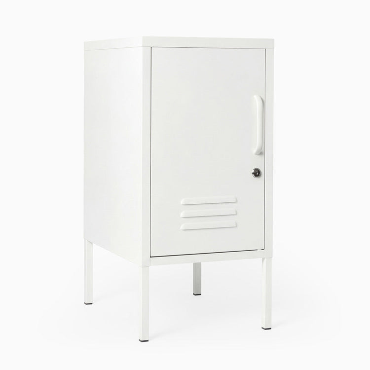 Desky Oslo Metal Locker Cabinet-Accessories-Desky-White-Left Opening-Desky® Australia