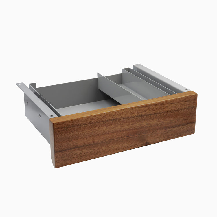 saman hardwood drawer in grey frame