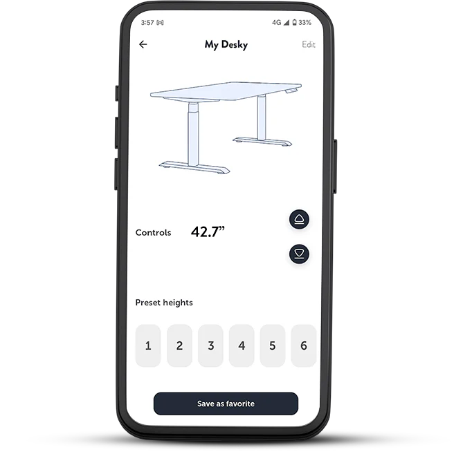 Desky app phone UI