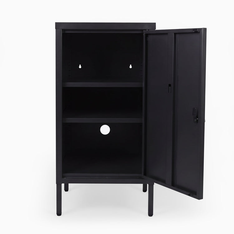 Desky Sidekick Metal Locker Cabinet-Accessories-Desky-Black-Right Opening-Desky® Australia