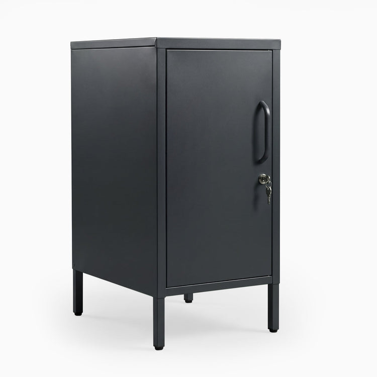 Desky Sidekick Metal Locker Cabinet-Accessories-Desky-Dark Grey-Left Opening-Desky® Australia