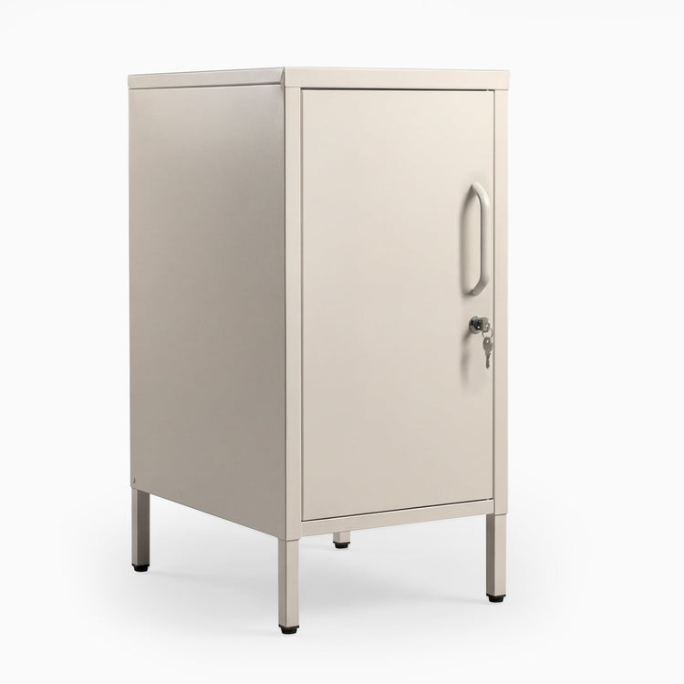 Desky Sidekick Metal Locker Cabinet-Accessories-Desky-Wheat-Left Opening-Desky® Australia