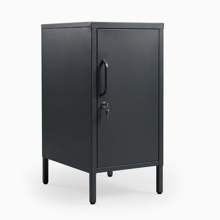 Desky Sidekick Metal Locker Cabinet-Accessories-Desky-Dark Grey-Right Opening-Desky® Australia
