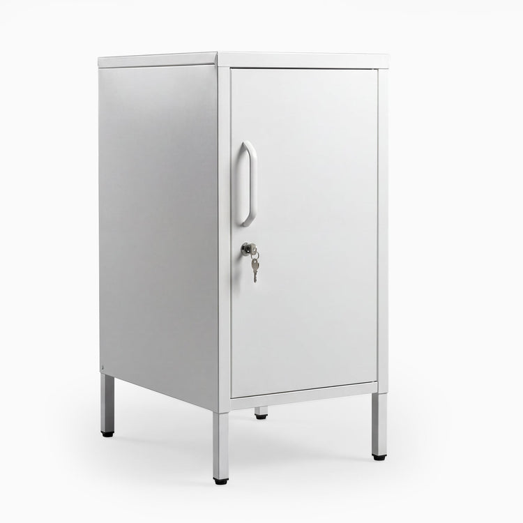 Desky Sidekick Metal Locker Cabinet-Accessories-Desky-White-Right Opening-Desky® Australia
