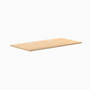 Desky Sublime Teak laminate desktop, 59.1" x 29.5" with two grommets, 1" thick.
