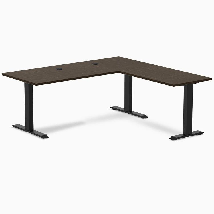 Desky Zero Bamboo L-Shape Office Desk