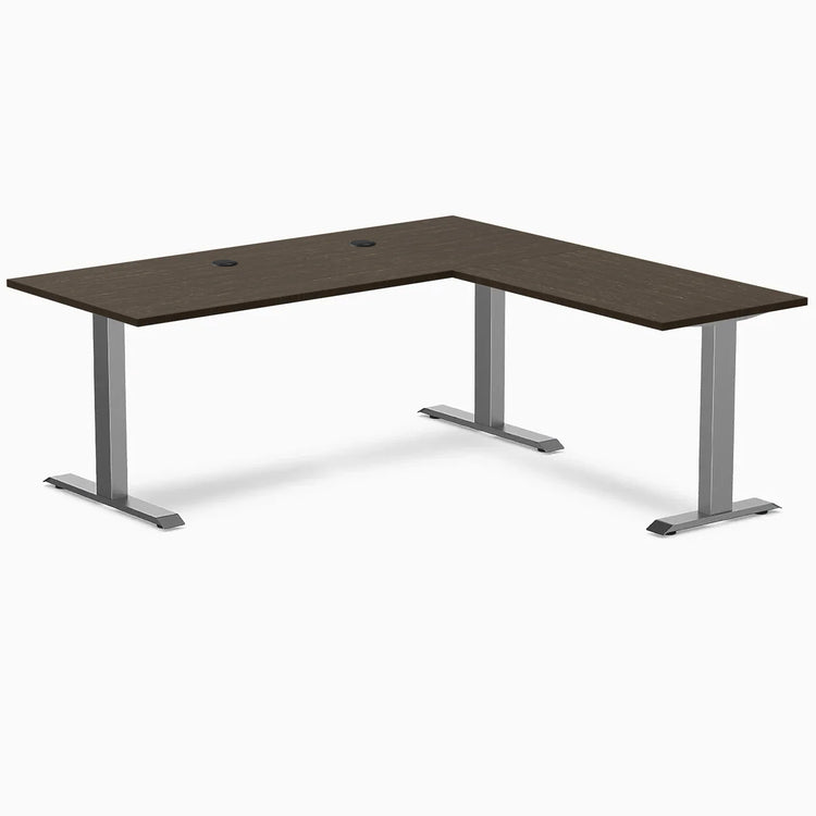 Desky Zero Bamboo L-Shape Office Desk