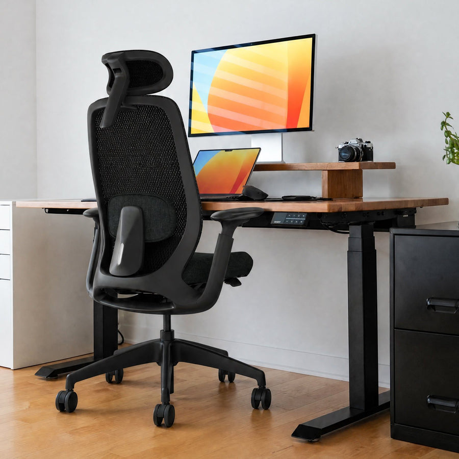 Desky Sereno Ergonomic Office Task Chair in Black