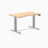 Dual Desky ergo bamboo desk 1200mm in grey