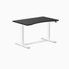 Desky Alpha Dual ergo Sit Stand Gaming Desk 1200mm white legs 