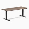 Dual hardwood natural walnut standing desk - Desky