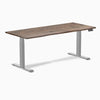 Dual hardwood natural walnut standing desk - Desky