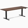 Dual rubberwood red walnut standing desk 80 inches - Desky