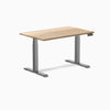 Dual motor standing desk hardwood white ash - Desky