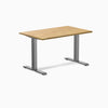 Zero rubberwood light oak fixed desk - Desky