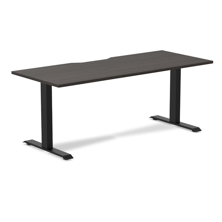 Desky Zero Scalloped Laminate Office Desk