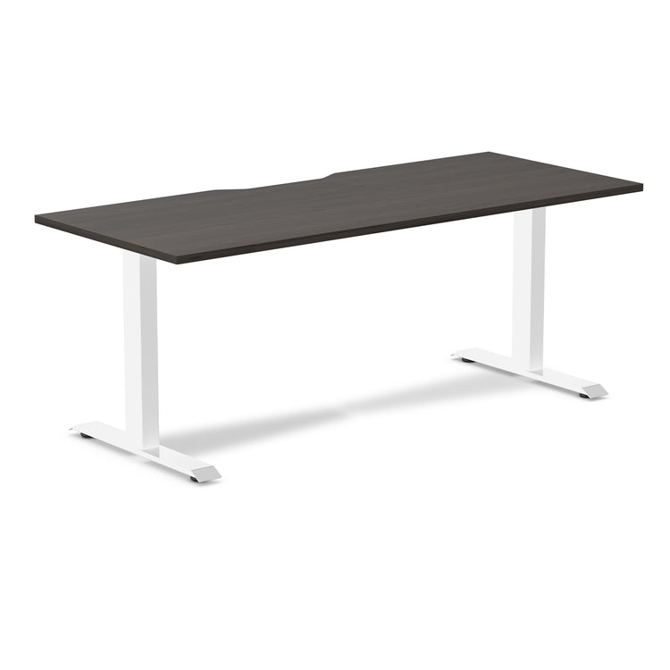 Desky Zero Scalloped Laminate Office Desk