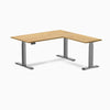 Desky Rubberwood L-Shape Sit Stand Desk-Desky®