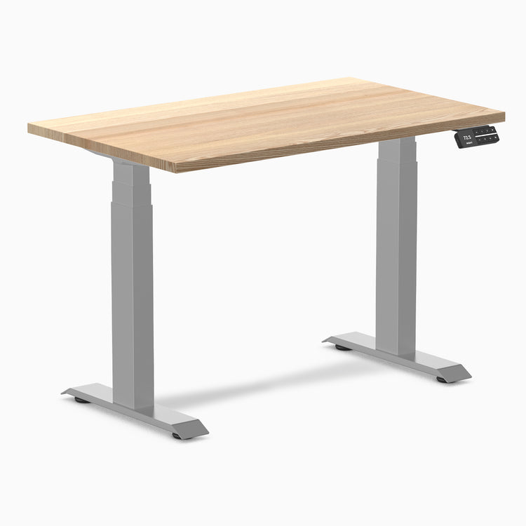 Desky dual mini hardwood white ash 1000mm in gray