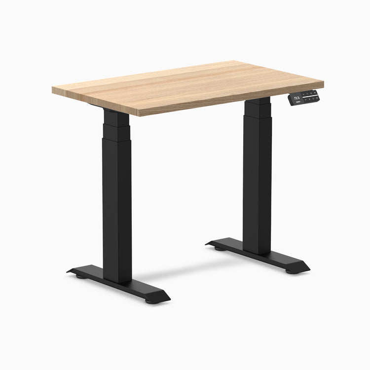 Desky dual mini hardwood white ash 800mm in black