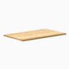 Desky Mini 40x24 inch White Oak hardwood desk top, 25mm thick, with natural wood grain.