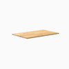 Desky 48x30 inch White Oak hardwood desk top, 1" thick, with natural wood grain.