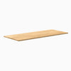 Desky 72x30 inch White Oak hardwood desk top with natural wood grain.