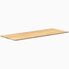 Desky premium 80x30 inch White Oak hardwood desk top with natural wood grain.
